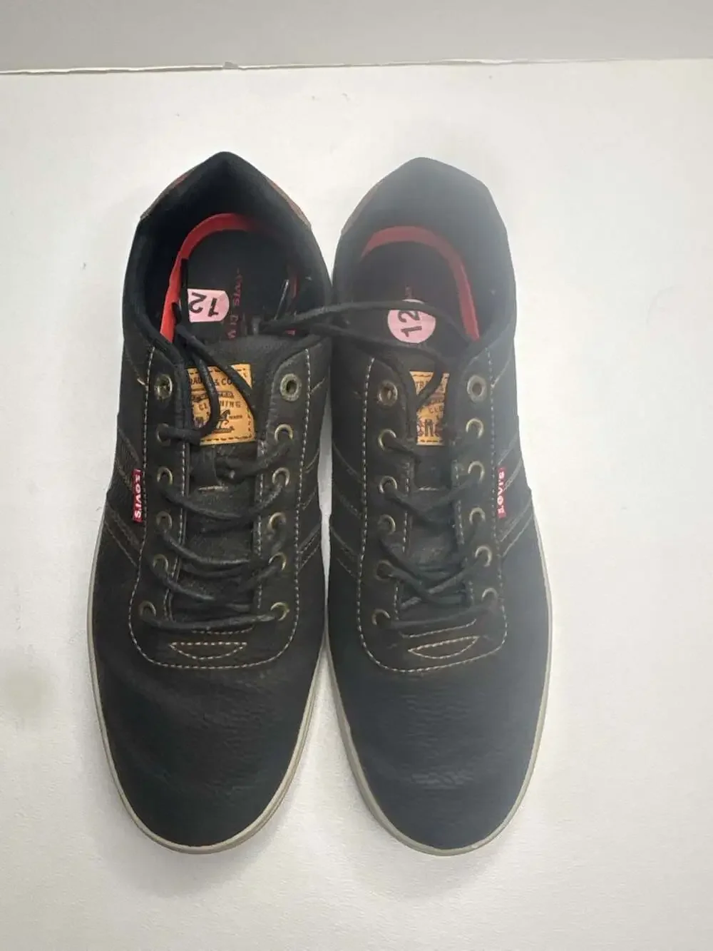 Levi's Jason-WX Low Top Casual Sneakers in Black/Tan